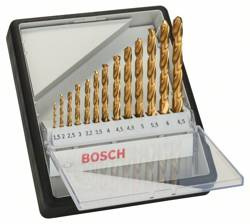 13-elem. zestaw wierteł do metalu Robust Line HSS-TiN, 135°, 1,5–6,5 mm Bosch 2607010539
