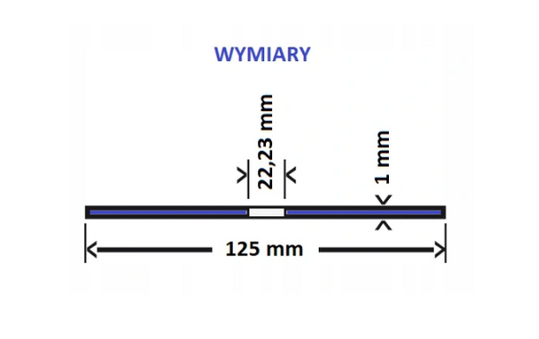 Tarcza Korundowa do cięcia stali 125 mm INOX Bosch 2608603171