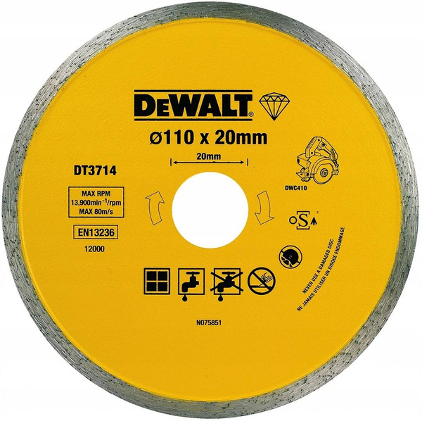 Tarcza diamentowa do DWC410 DeWalt DT3714