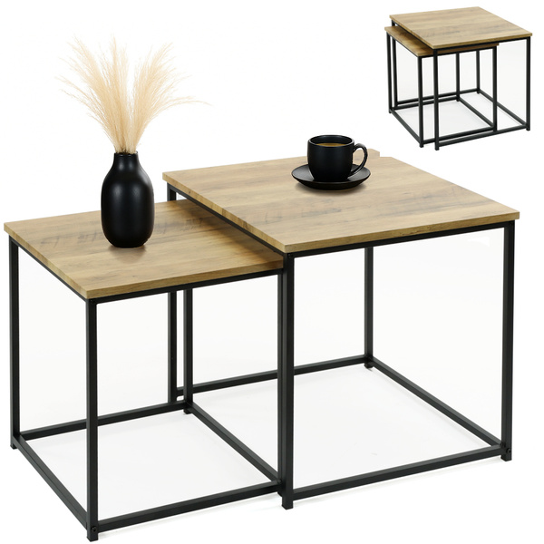 Zestaw stolików Belivio VERSO ROYAL OAK