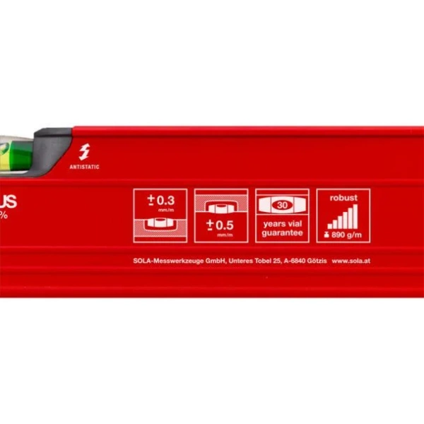 Poziomica Sola Red 3 80 cm