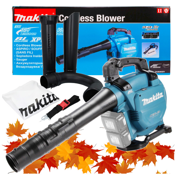 Makita DUB363ZV akumulatorowa dmuchawa i odkurzacz do liści 2w1 