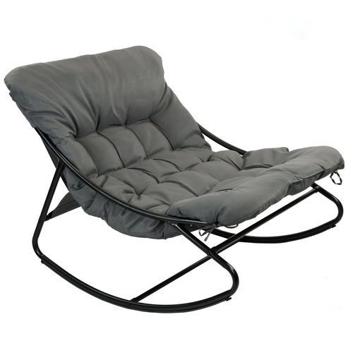 Fotel wypoczynkowy Belivio MILO dark grey