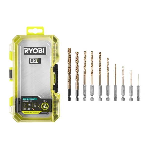 Wiertła do metalu HEX HSG-G Ryobi RARXHGC10