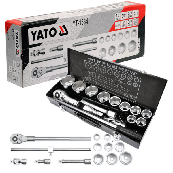 Zestaw kluczy nasadowych Yato YT-1334