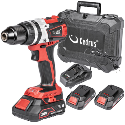 Wiertarko–wkrętarka udarowa Cedrus HD58Li zestaw CEDHD58LI-SET