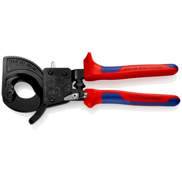 Nożyce do kabli z mechanizmem zapadkowym Knipex 9531250