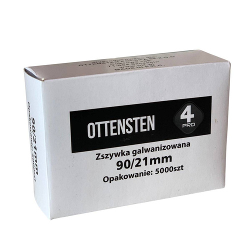 Zszywki stolarskie TYP90 21mm 5000 szt. ZST9021G1 Ottensten 4PRO