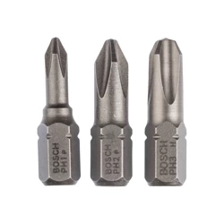 Zestaw 3 szt. bitów PZ1, PZ2, PZ3 Bosch 2609255967