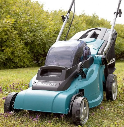 Kosiarka do trawy Makita DLM380PM2 o szerokości koszenia 38 cm - akumulatorowa 2x 18V 