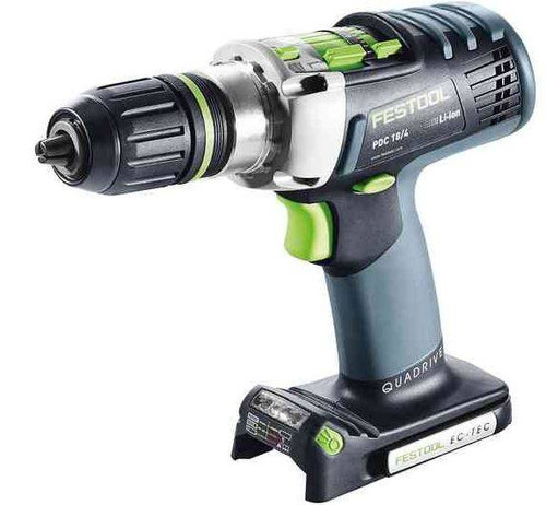 Akumulatorowa wiertarko-wkrętarka udarowa QUADRIVE PDC 18/4 5,2/4,0 I-Set-SCA 576468 Festool + 2 x akumulator + ładowarka + kufer