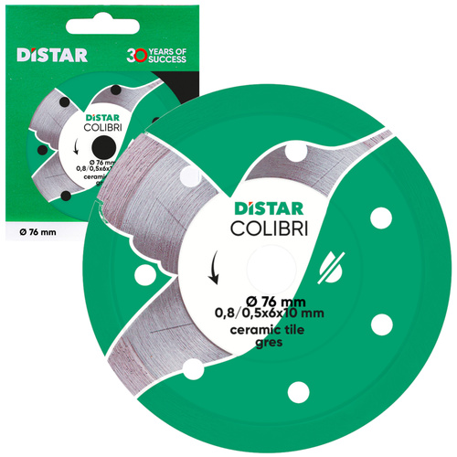 Tarcza diamentowa do cięcia płytek 76x10 mm Distar 11139053029