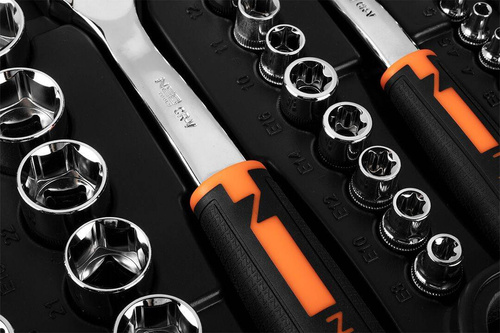 Klucze nasadowe NEO Tools 1/2", 3/8", 1/4" zestaw 219szt. 10-076
