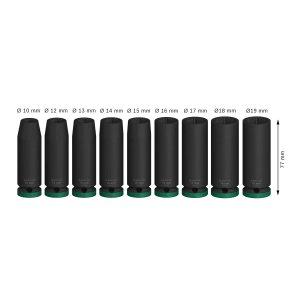 Zestaw nasadek udarowych 1/2" Bosch 2608003039