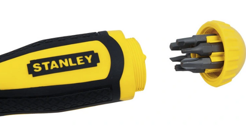 Wkrętak Multi-Bit z grzechotką i 10-cioma wymiennymi końcówkami Stanley 0-68-010