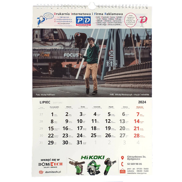 Kalendarz Charytatywny #BYDGOSZCZPRZYCIĄGA 2024 