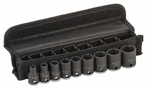 9-elem. zestaw nasadek, 7–19 mm Bosch 2608551098