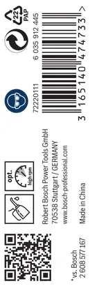 Zestaw 10 szt. wierteł do metalu Bosch PRO Metal HSS-G 1,2×16×38 mm 2608585468