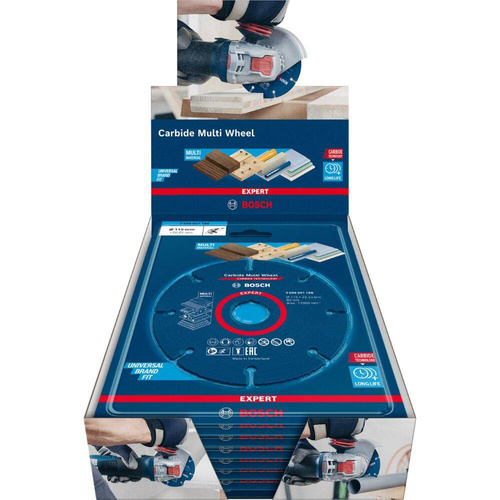 Tarcze tnące EXPERT Carbide Multi Wheel 115 mm 22,23 mm 10 szt Bosch (2608901190)