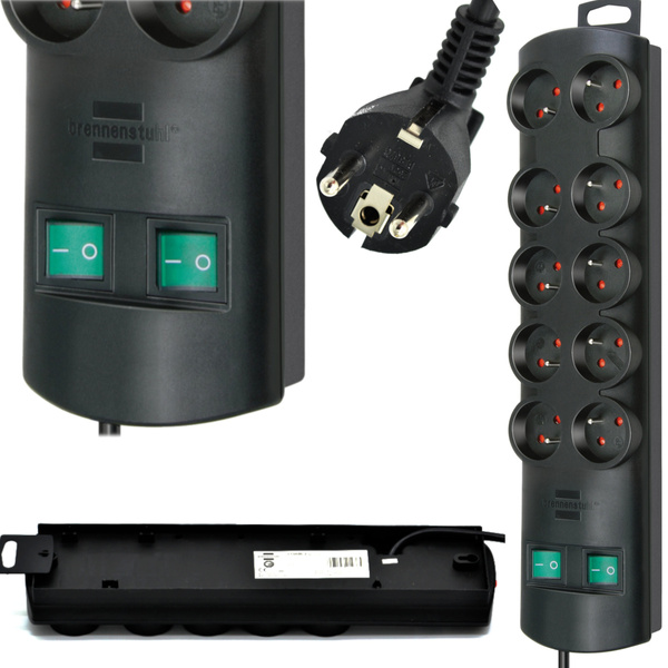 Listwa zasilająca 10G czarny Brennenstuhl 1153304120