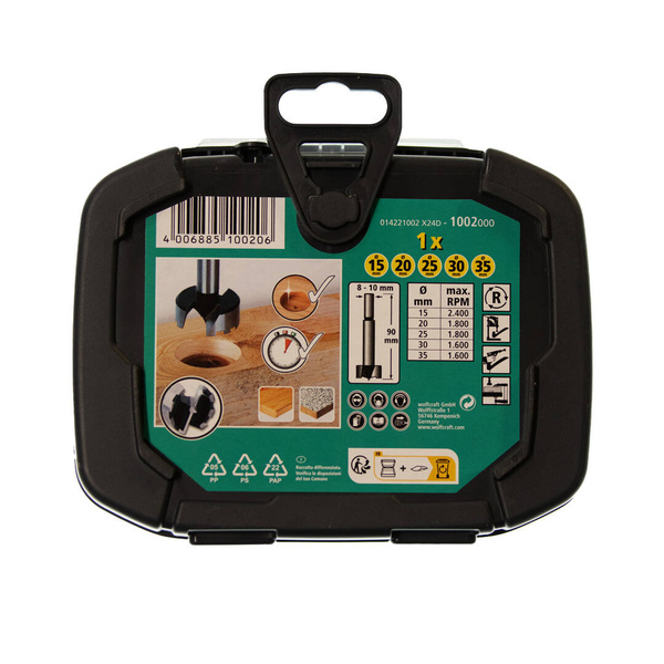 Zestaw 5 wierteł Forstnera Wolfcraft WF1002000