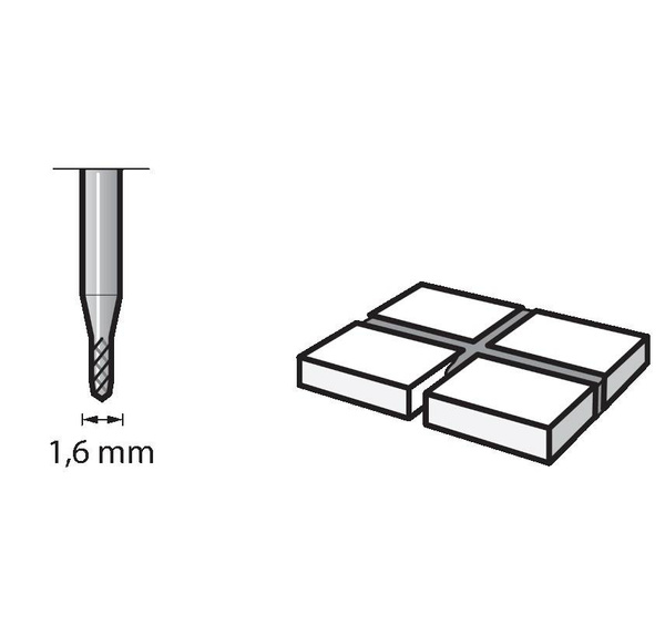 Frez do usuwania fug Dremel 2615056932 1.6 mm