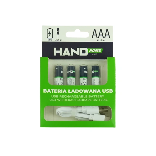 Bateria ładowana Plastrol Hand Home AAA/USB-C/750/4B W-00537