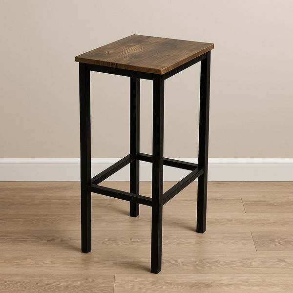 Stołek barowy Belivio PAX RUSTICAL OAK