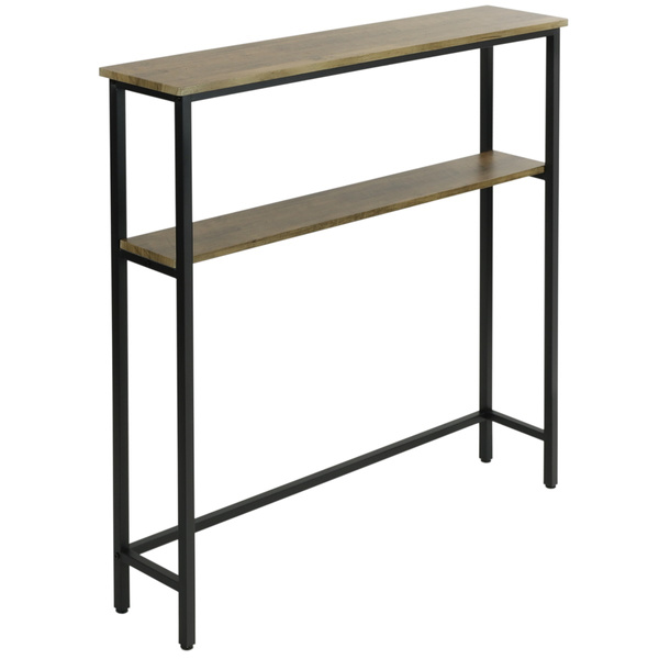 Konsola do przedpokoju / stolik za kanapę Belivio SOFIA Black Royal Oak