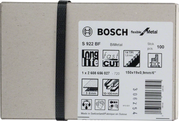 Zestaw 100 szt. brzeszczotów Flexible for Metal S922BF Bosch 2608656027