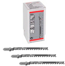 Zestaw 100 szt. brzeszczotów do wyrzynarek T 244 D Bosch 2608637881
