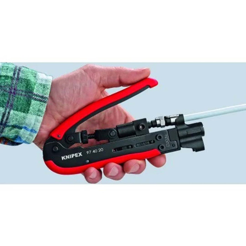 Szczypce do kompresowania złączek Knipex 974020SB