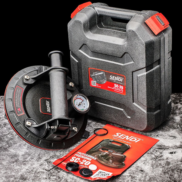 Przyssawka do płytek z manometrem SENDI SC-20