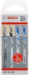 Zestaw brzeszczotów BOSCH drewno metal 2607011439