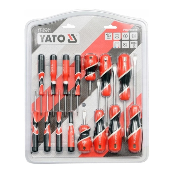 Zestaw 15 szt. wkrętaków Yato YT-25981