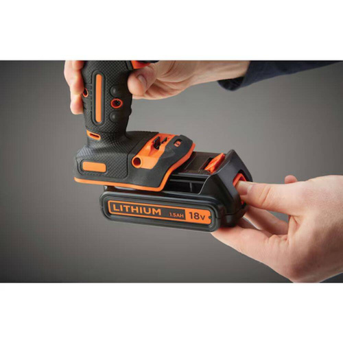 Wiertarko-wkrętarka z udarem Li-Ion 18V Black Decker (BDCHD18-QW)
