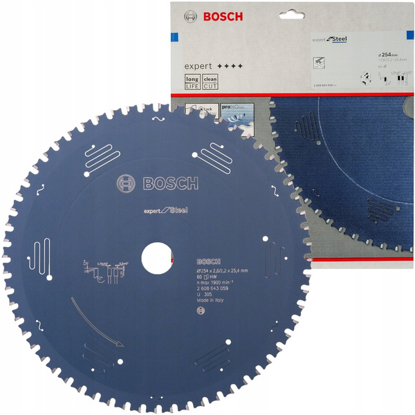 Tarcza do cięcia metalu Bosch Expert 254X25.4X2.6/2.2X60T