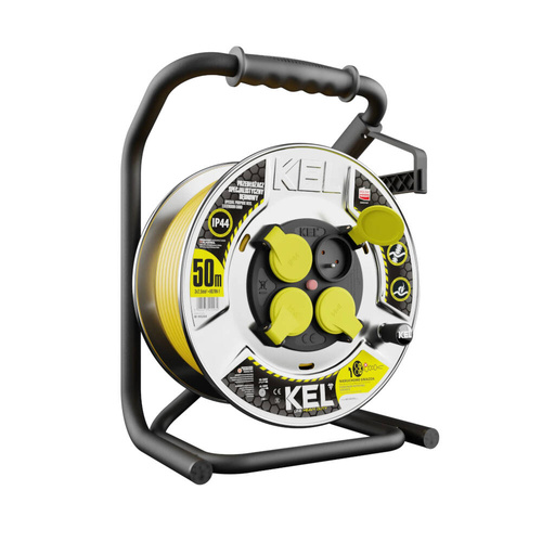 Przedłużacz bębnowy Kel Heavy Duty W-99284-outlet 50m 3x2,5