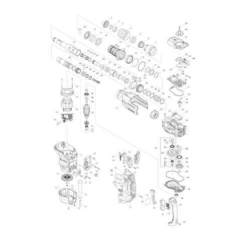Koło wentylatora do HR4013C Makita 240146-2