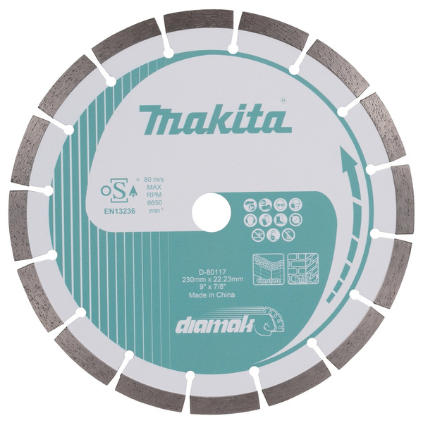 Tarcza diamentowa do cięcia betonu 230 x 22,23 mm Makita D-80117