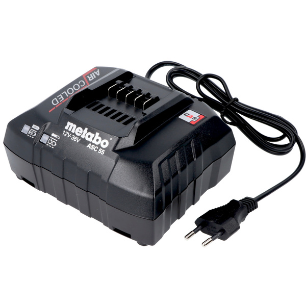 Zestaw zasilający Metabo 685050000 (2x akumulator LiPOWER 18 V / 4,0 Ah Ładowarka ASC 55)