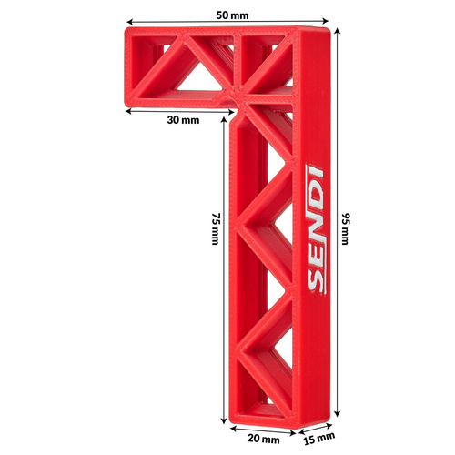 Kątownik glazurniczy 75x30 mm Sendi 01961204640