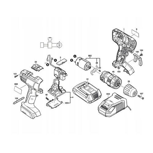 Moduł elektroniczny do GSR 18-2-LI Bosch 1607233520