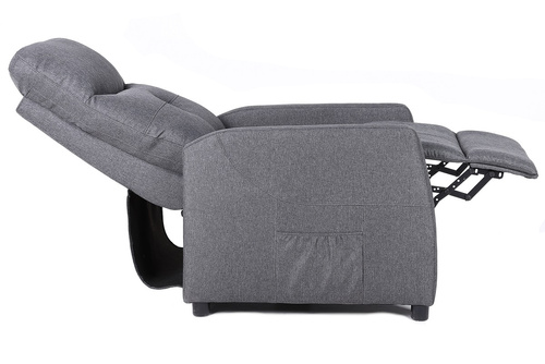 Fotel rozkładany Belivio VENICE grafitowy