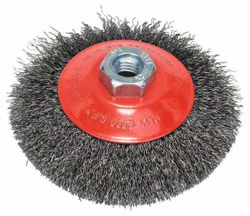 Szczotka stożkowa z drutu falistego 115 mm, stalowa Bosch 2608622101