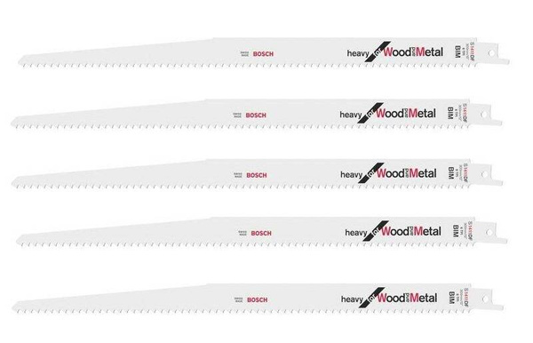 Zestaw 5 szt. brzeszczotów do piły szablastej S 1411 DF Bosch 2608654763