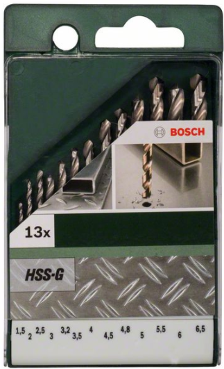 Zestaw wierteł do metalu HSS-G DIN 338, 13-częsciowy Bosch 2609255061