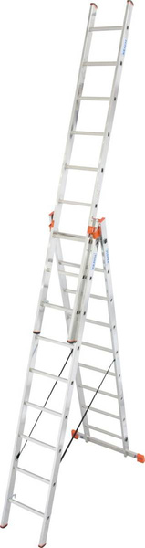Trzyelementowa drabina wielofunkcyjna 3*9 TRIBILO 129673 KRAUSE