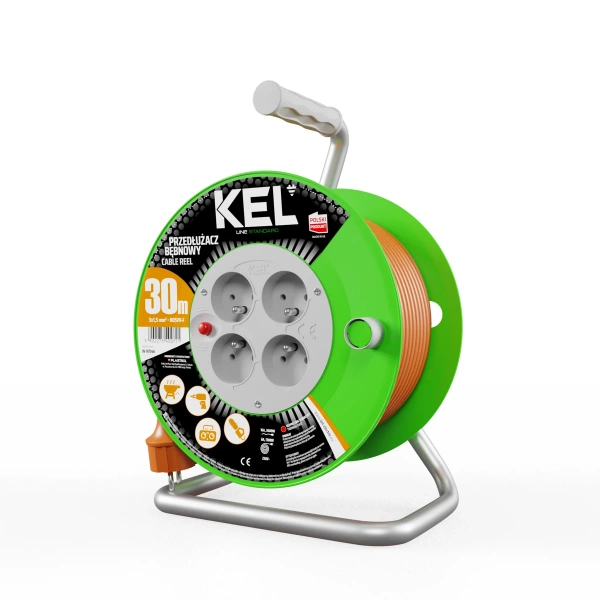 Przedłużacz bębnowy 30 m KEL W-97046