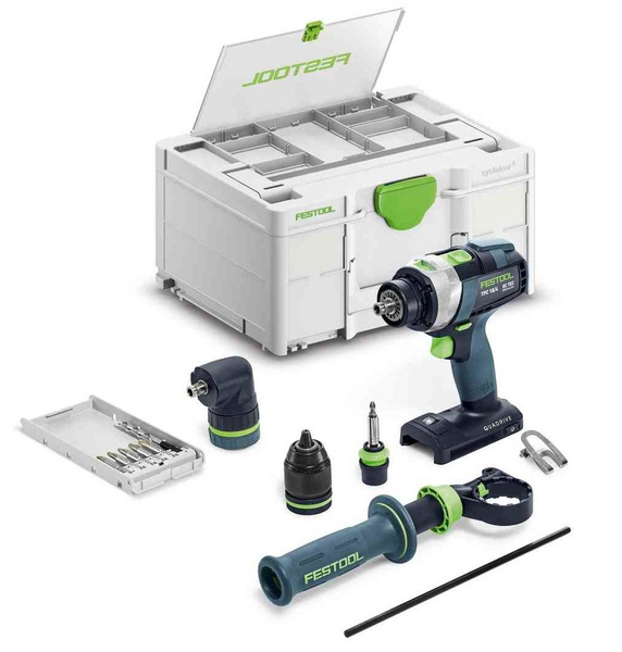 Wiertarko-wkrętarka Festool QUADRIVE TPC 18/4 I-Basic-Set 577625